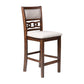Classic Furniture Gia 42" Counter Drop Leaf Table w/ 2 Chairs in Cherry